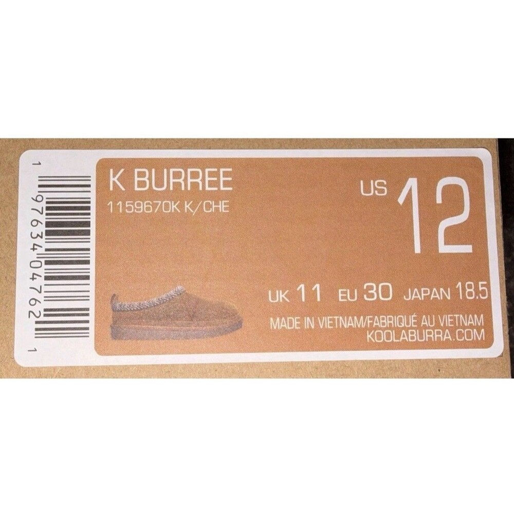 Koolaburra by UGG K Burree Slip-On/Slides, Suede, Chestnut, Girl’s Size 12 NIB - Picture 10 of 10
